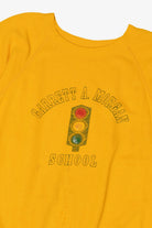 Vintage Yellow Garrett A. Morgan School Short Sleeve Raglan Sweatshirt (1990s)