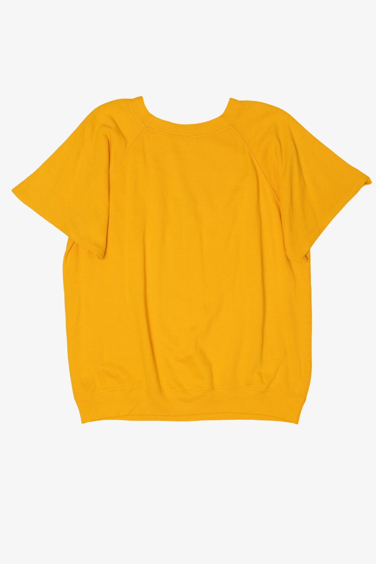 Vintage Yellow Garrett A. Morgan School Short Sleeve Raglan Sweatshirt (1990s)