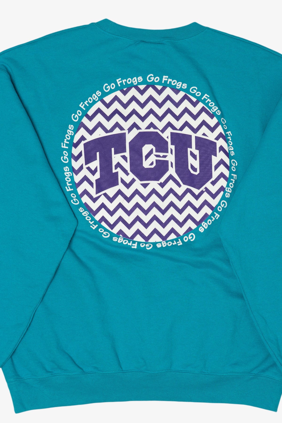 Vintage Teal Texas Christian University "Go Frogs" Sweatshirt (2000s)