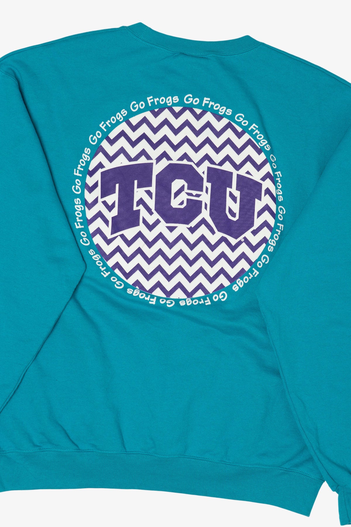 Vintage Teal Texas Christian University "Go Frogs" Sweatshirt (2000s)