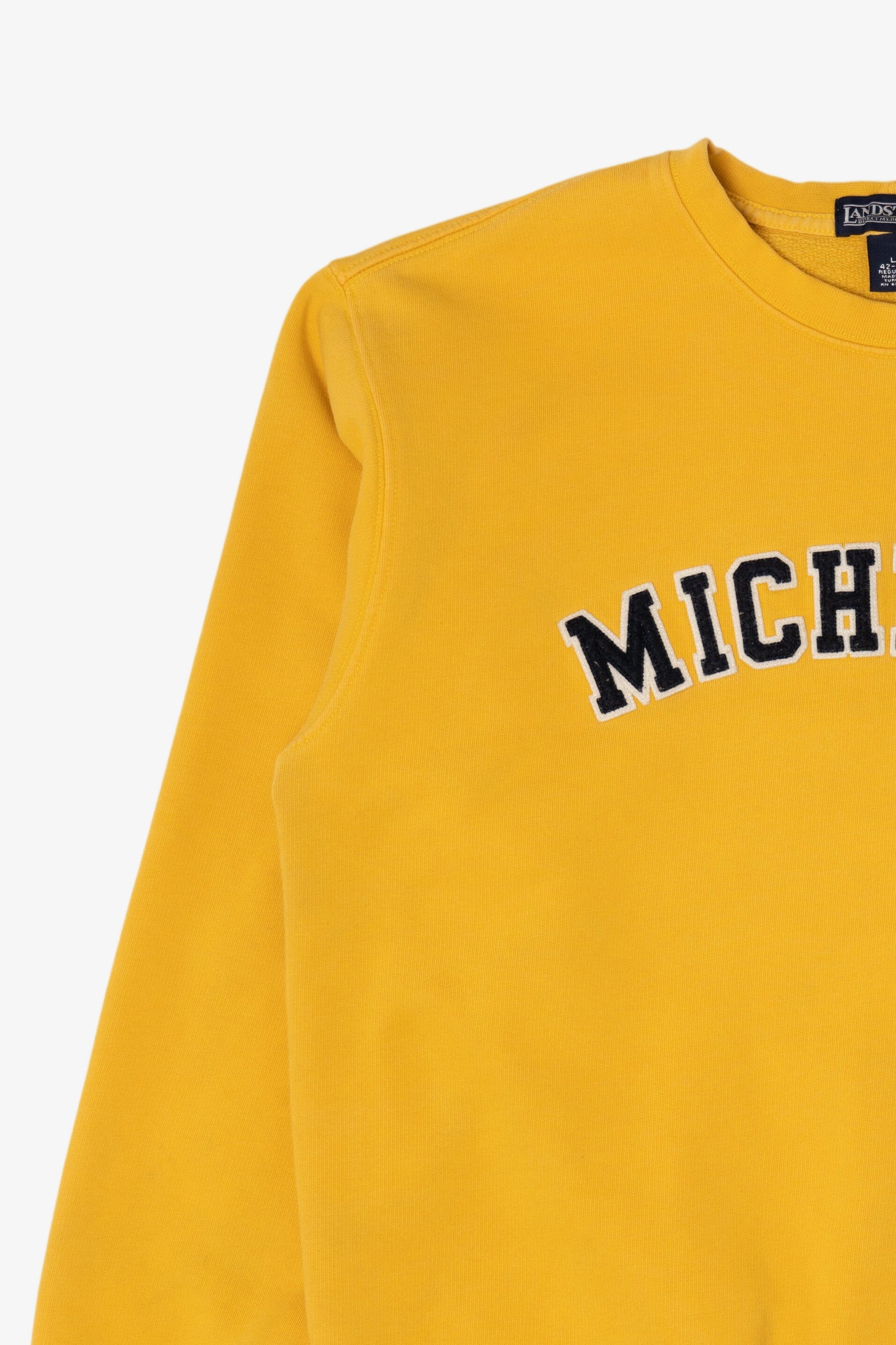 Yellow Lands' End "Michigan" Sweatshirt (2020s)