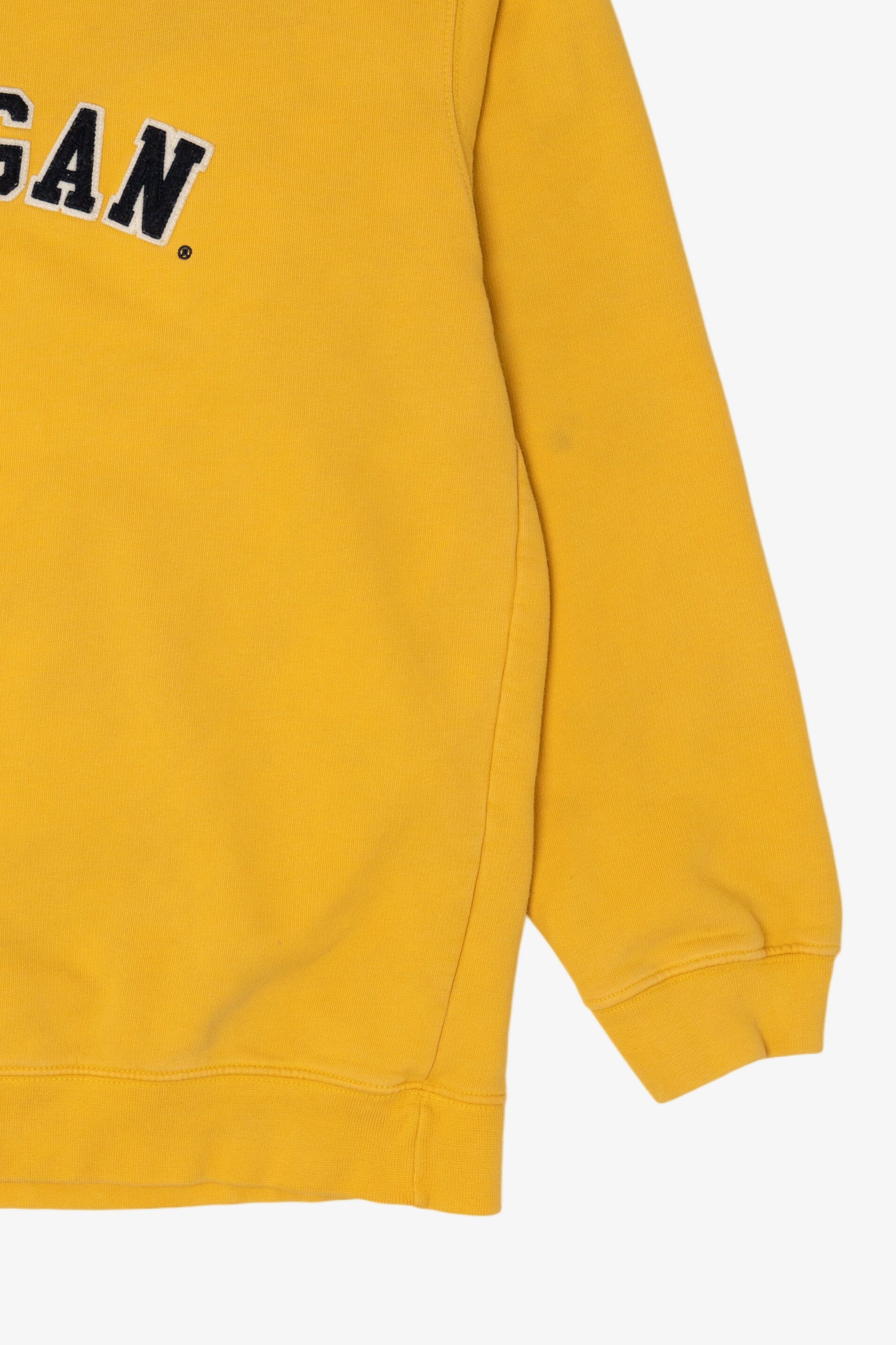 Yellow Lands' End "Michigan" Sweatshirt (2020s)