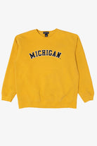 Yellow Lands' End "Michigan" Sweatshirt (2020s)