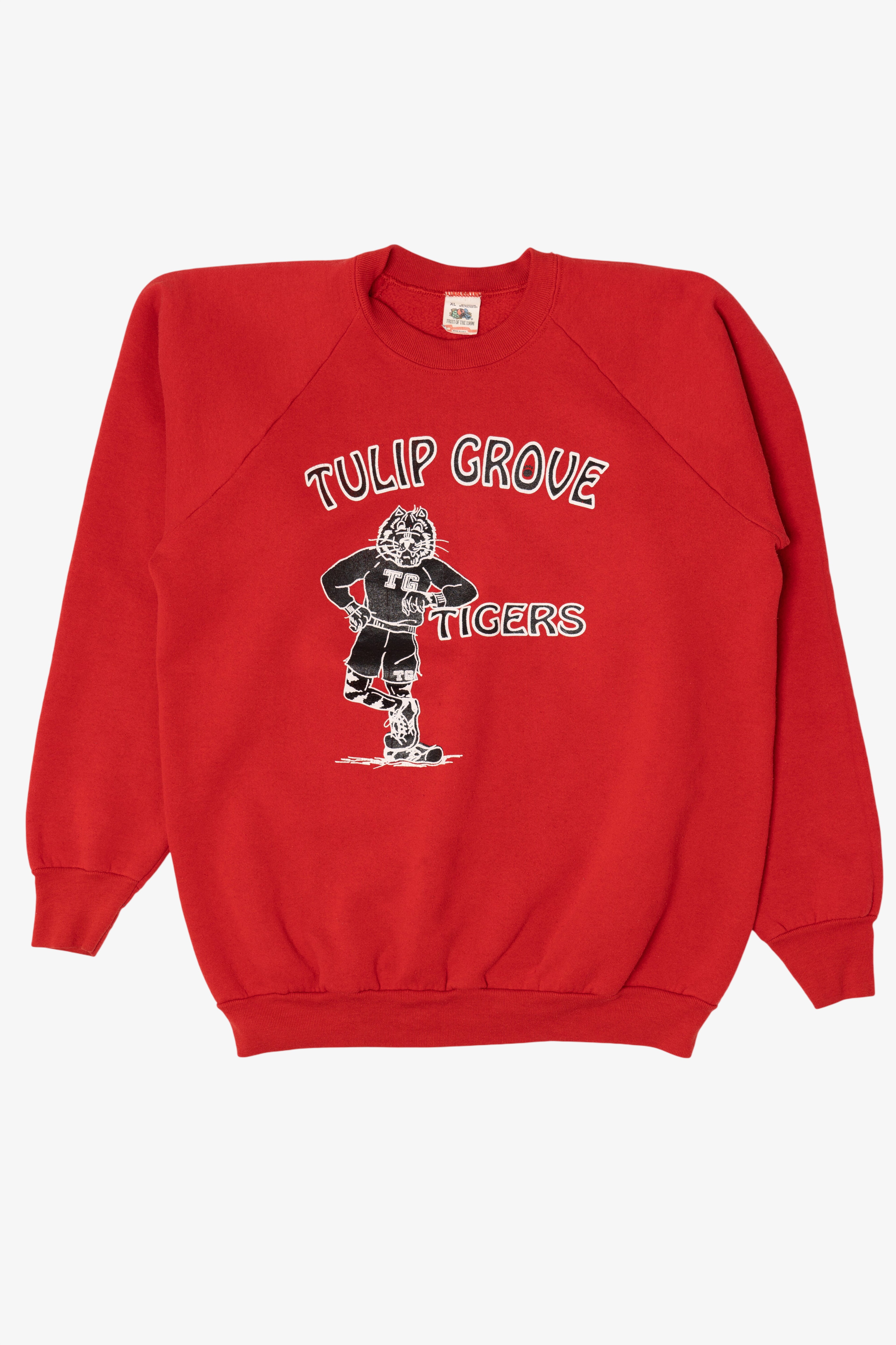 Vintage Tulip Grove Tigers Raglan Sweatshirt (1990s)