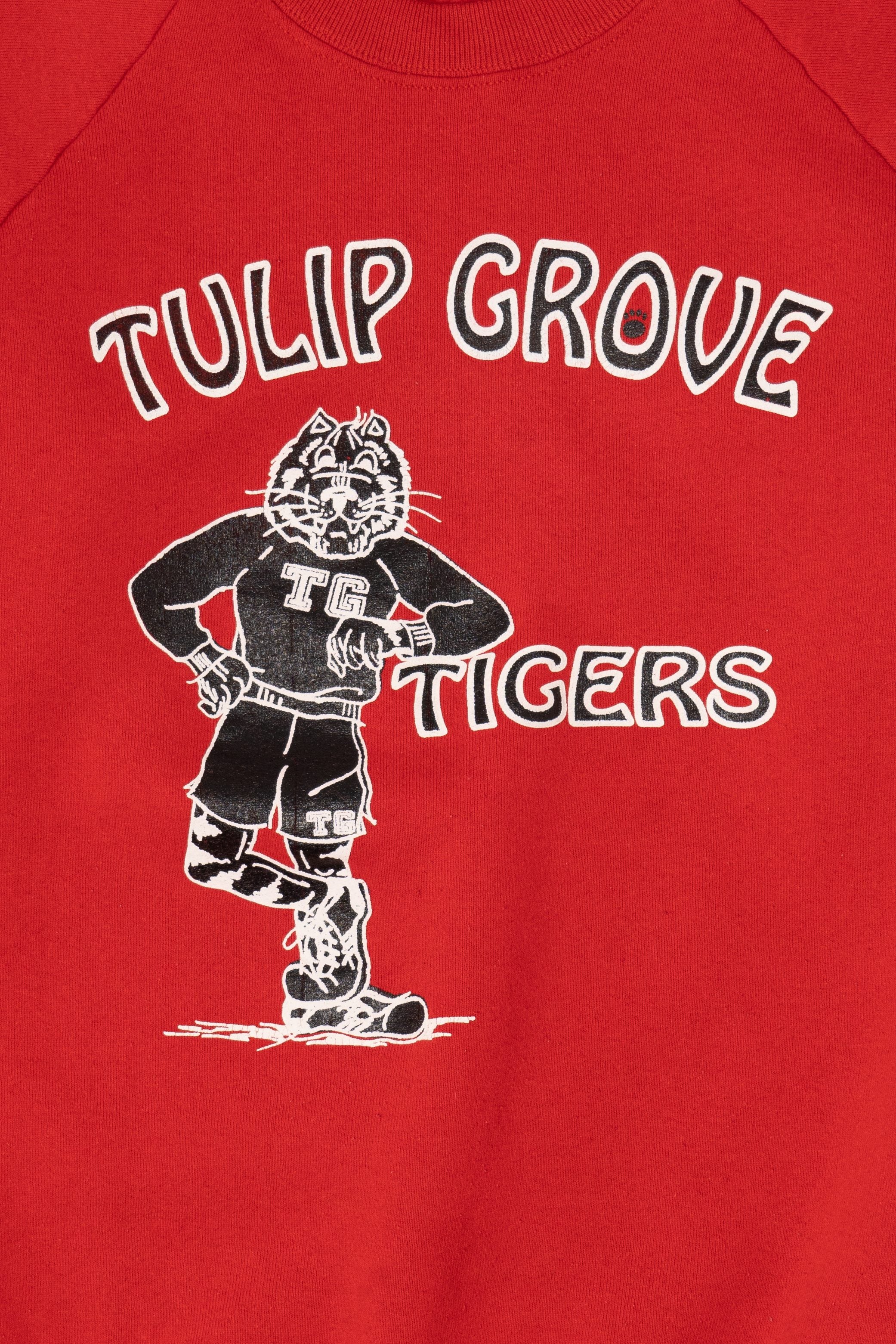 Vintage Tulip Grove Tigers Raglan Sweatshirt (1990s)