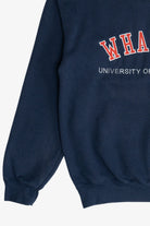 "Wharton University Of Pennsylvania" Embroidered College Sweatshirt (2010s)