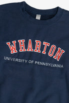 "Wharton University Of Pennsylvania" Embroidered College Sweatshirt (2010s)