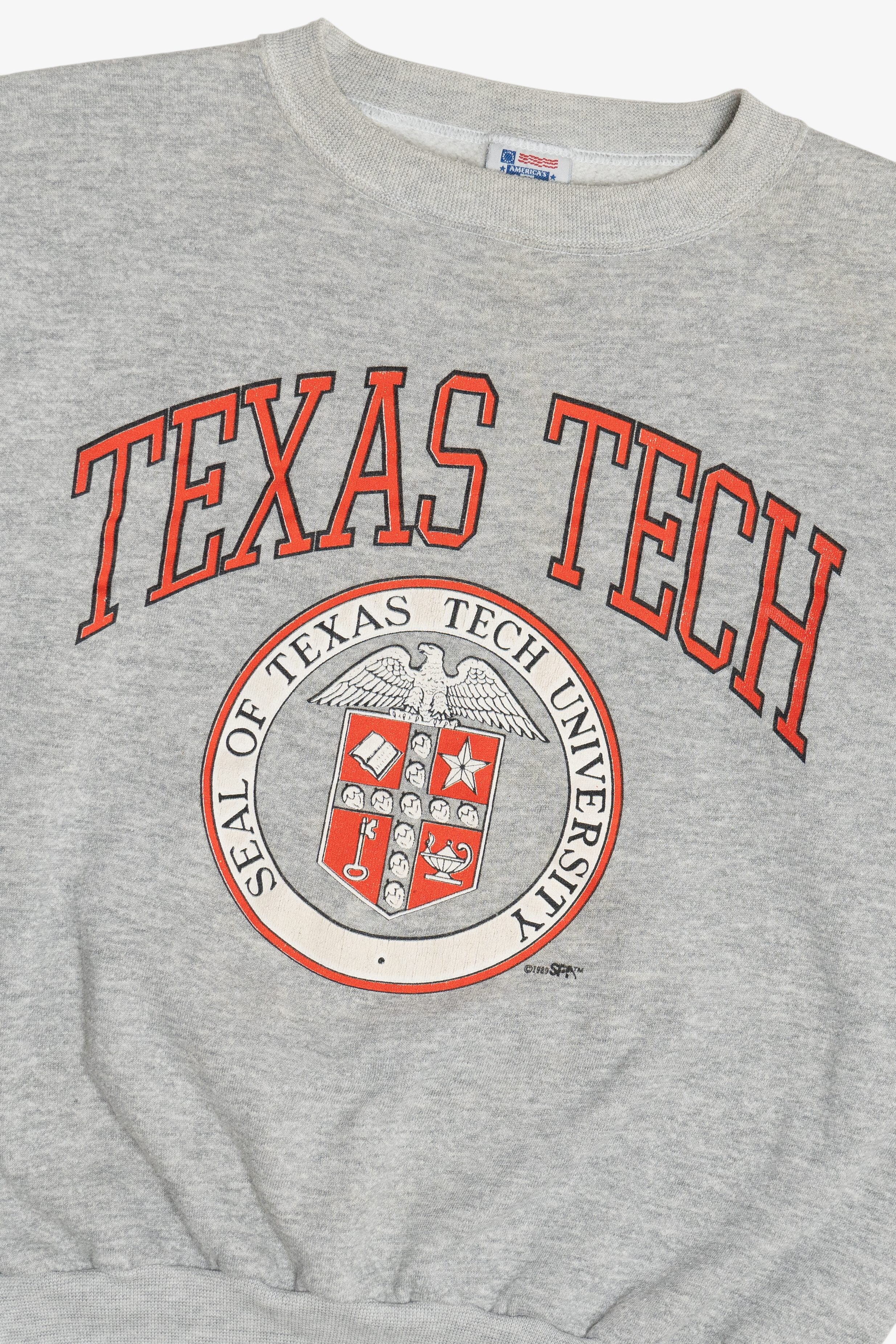 Vintage "Texas Tech" College Sweatshirt (1990s)