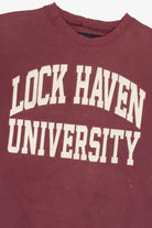 Vintage Thrashed "Lock Haven University" Pennsylvania College Sweatshirt (1990s)
