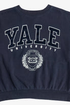 "Yale University" Oversized Cropped Sweatshirt (2020s)