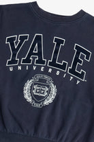 "Yale University" Oversized Cropped Sweatshirt (2020s)