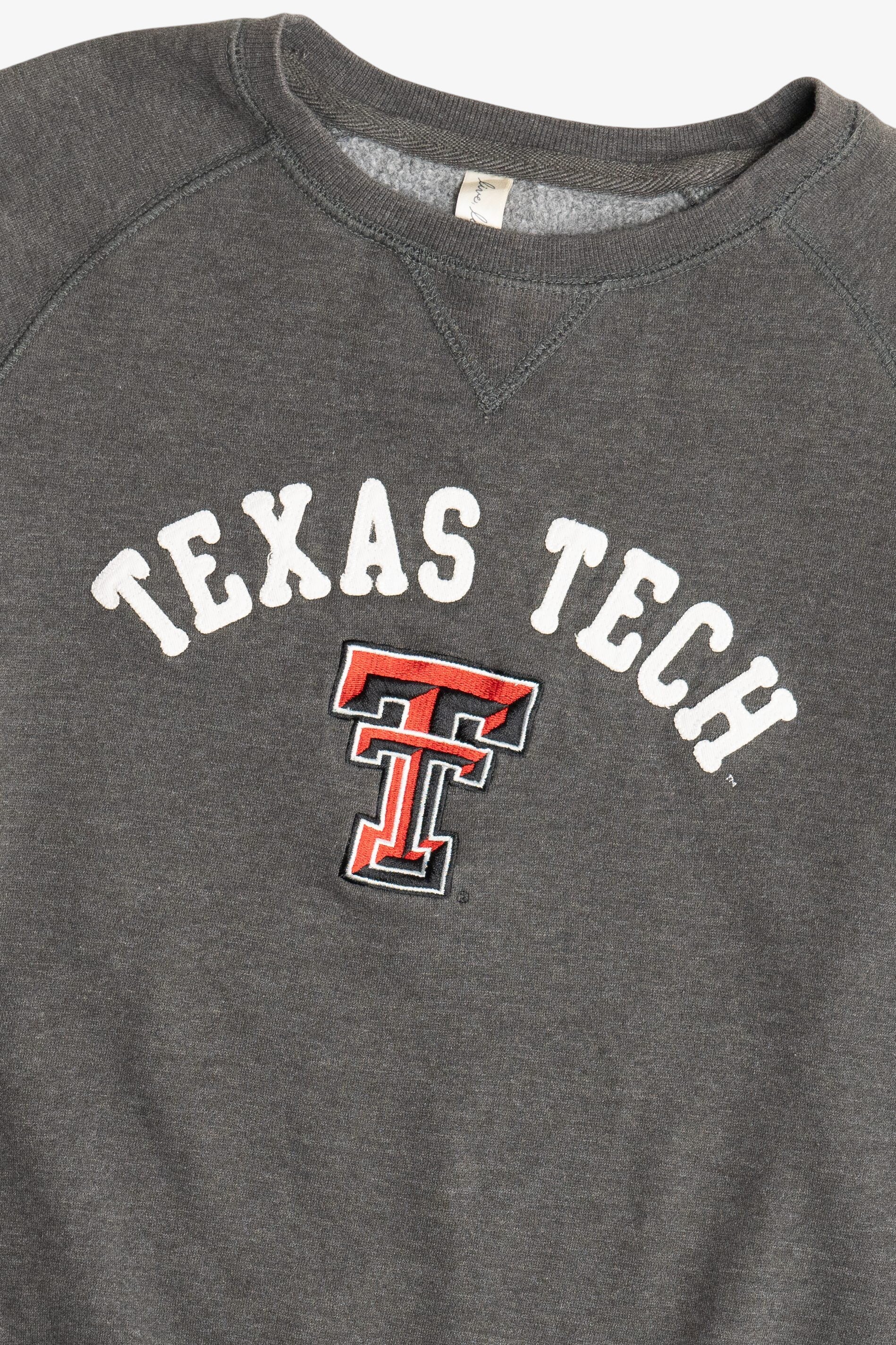 "Texas Tech" Embroidered Logo College Sweatshirt (2020s)