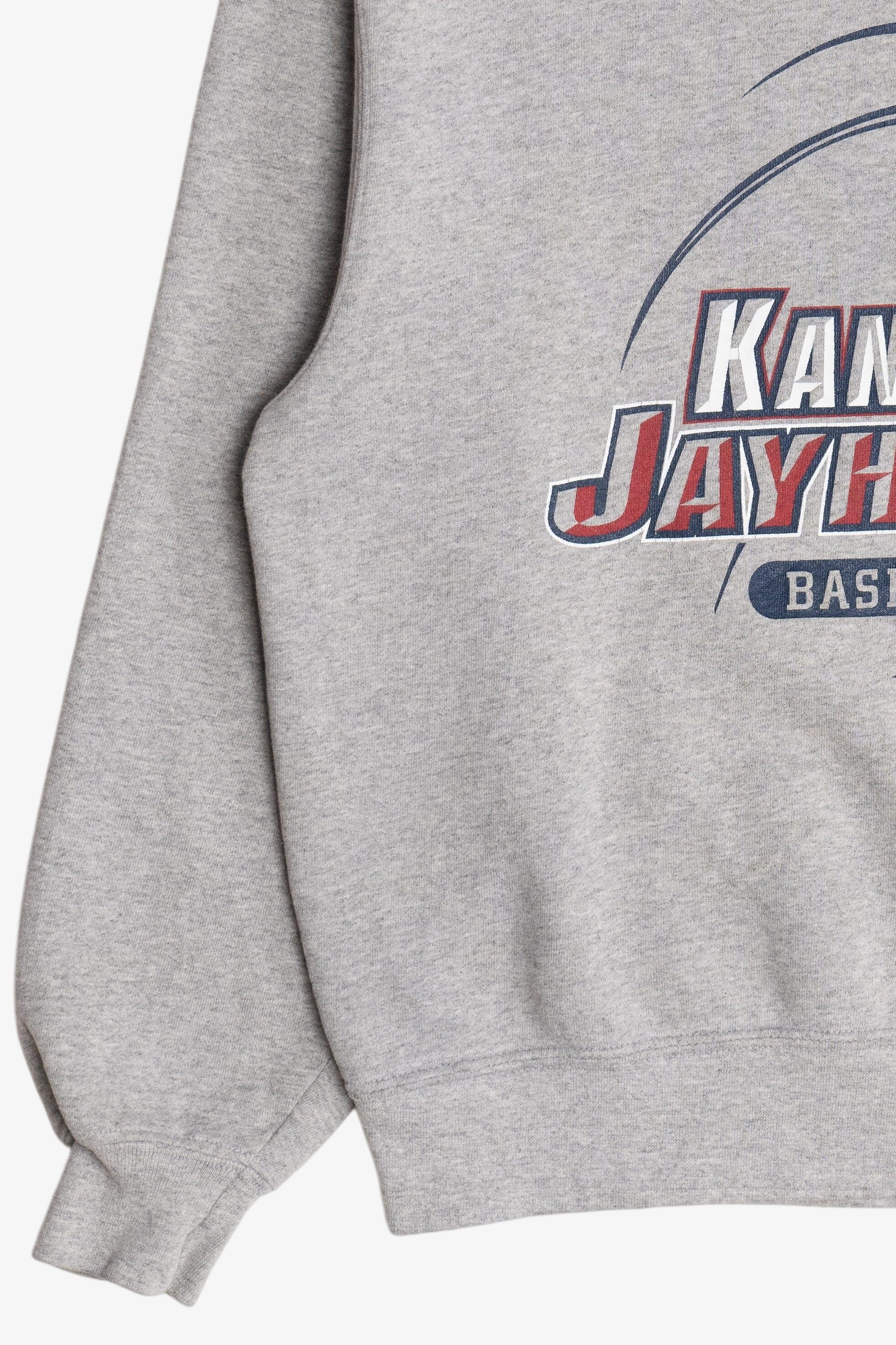 Vintage "Kansas Jayhawks Basketball" University Of Kansas College Sweatshirt (2000s)