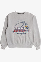 Vintage "Kansas Jayhawks Basketball" University Of Kansas College Sweatshirt (2000s)