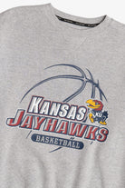 Vintage "Kansas Jayhawks Basketball" University Of Kansas College Sweatshirt (2000s)