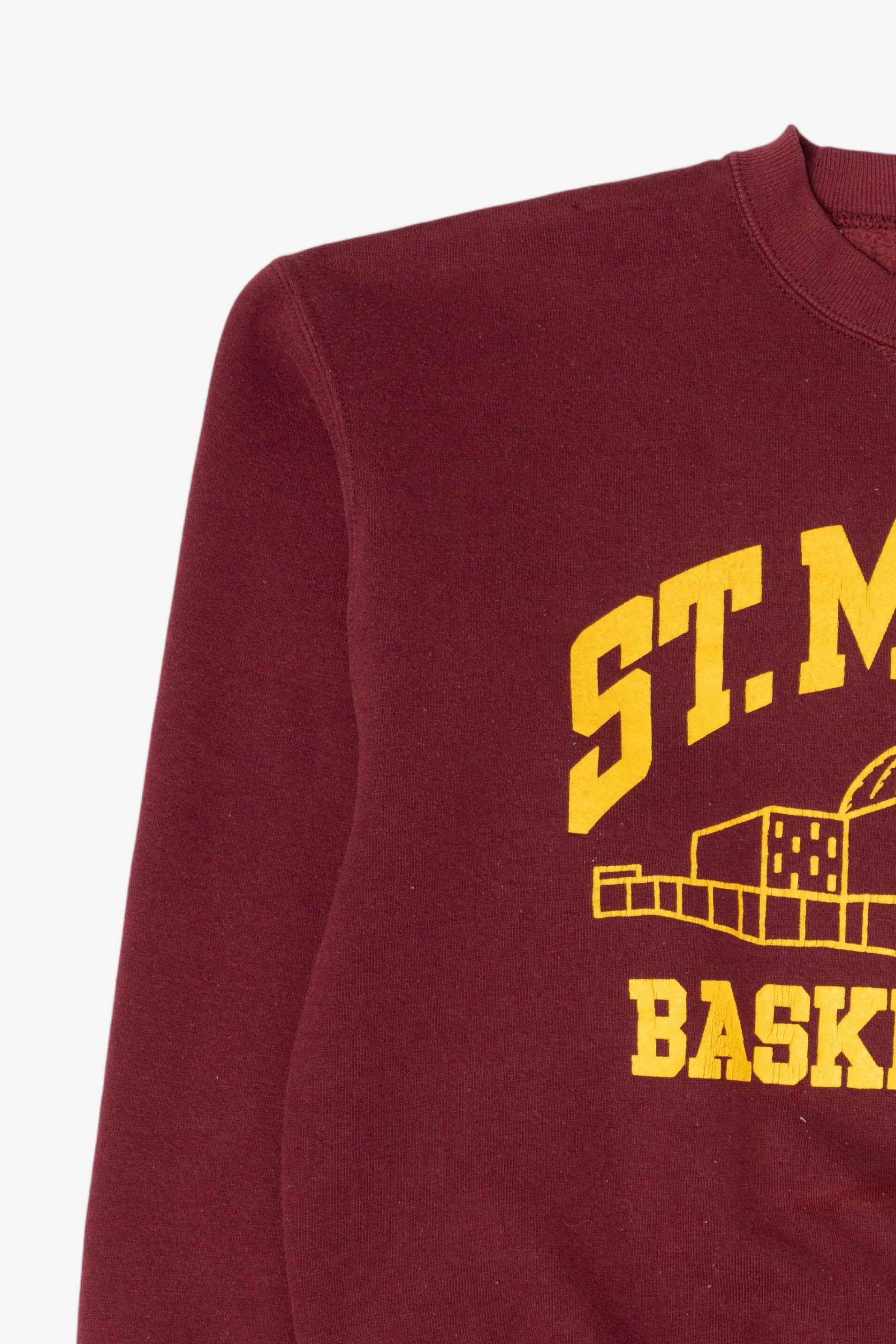 Vintage Burgundy St. Mary's Basketball Sweatshirt (1990s)
