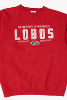 Vintage Red University Of New Mexico Lobos Sweatshirt (1990s)