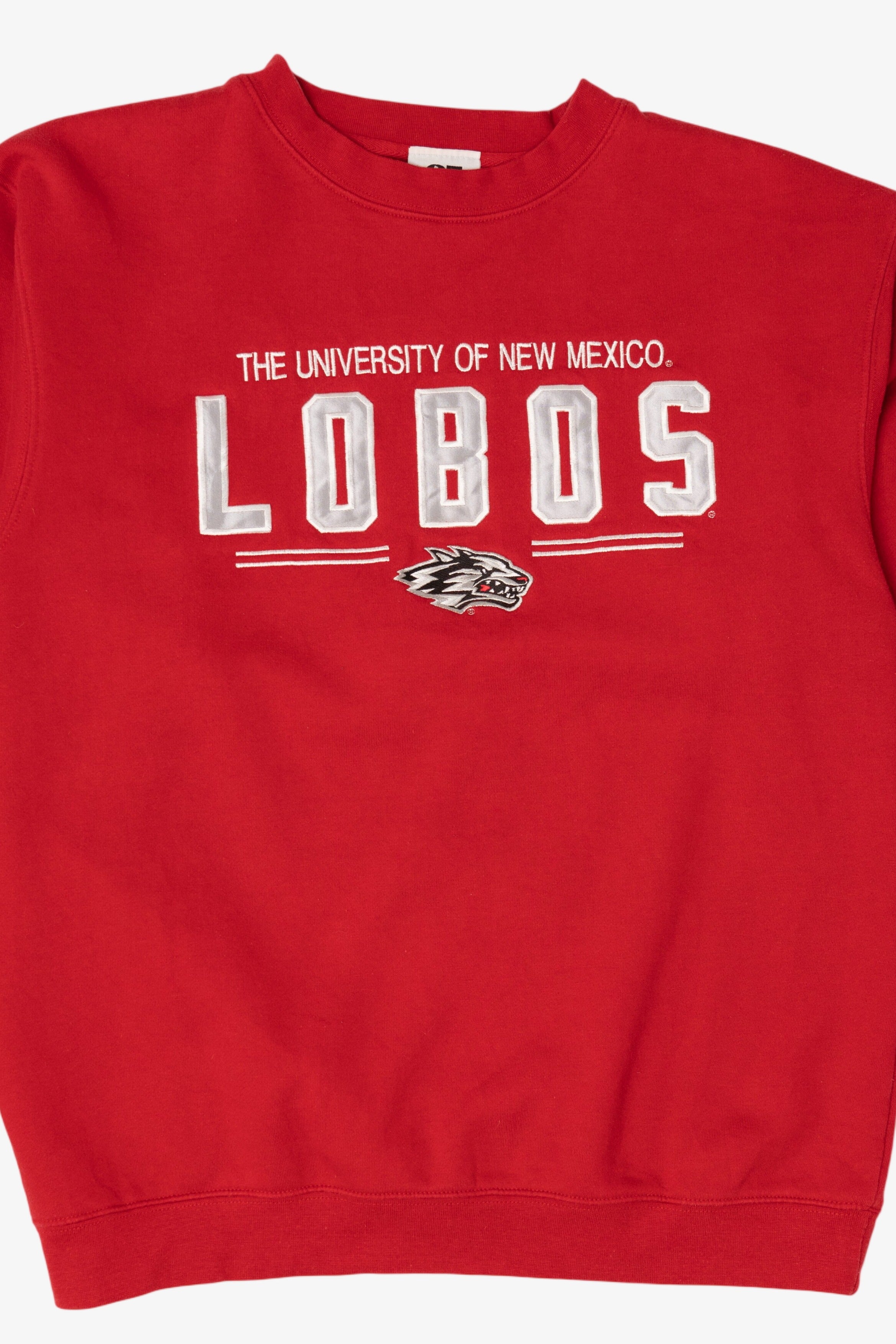 Vintage Red University Of New Mexico Lobos Sweatshirt (1990s)