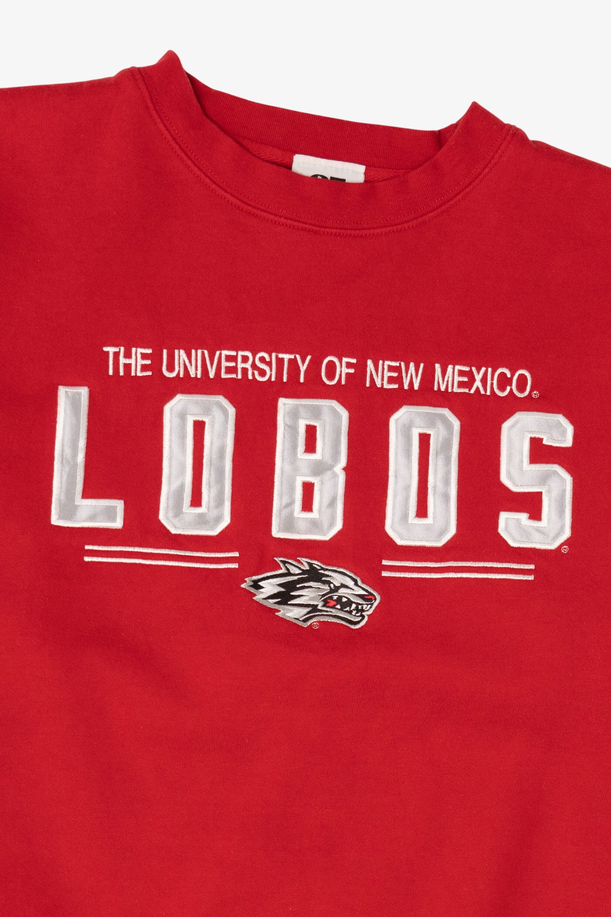 Vintage Red University Of New Mexico Lobos Sweatshirt (1990s)