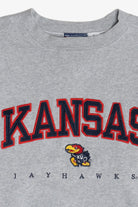 Vintage Kansas Jayhawks Embroidered Mascot College Sweatshirt (2000s)