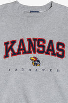 Vintage Kansas Jayhawks Embroidered Mascot College Sweatshirt (2000s)