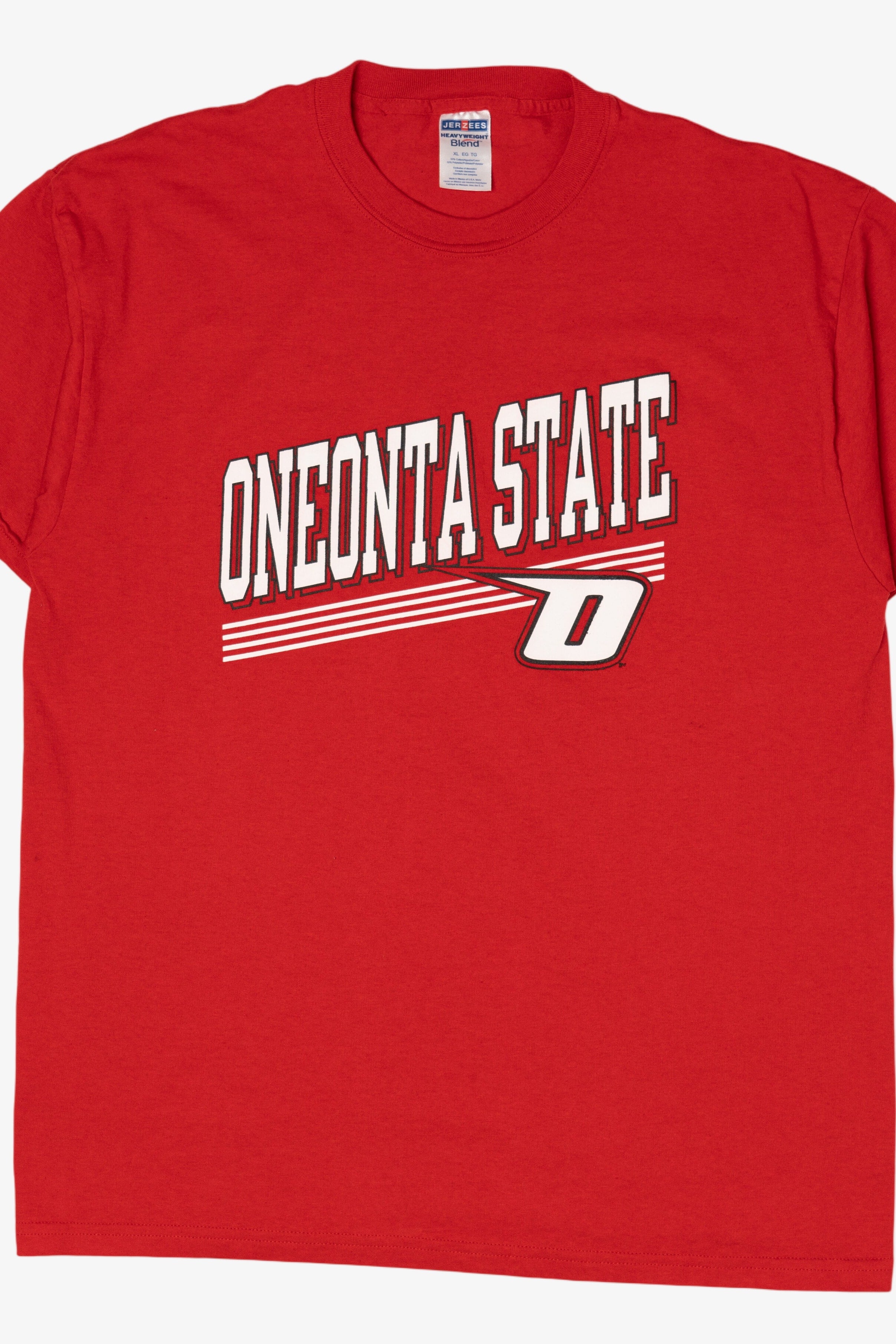 Red Jerzees Oneonta State T-Shirt (2010s)