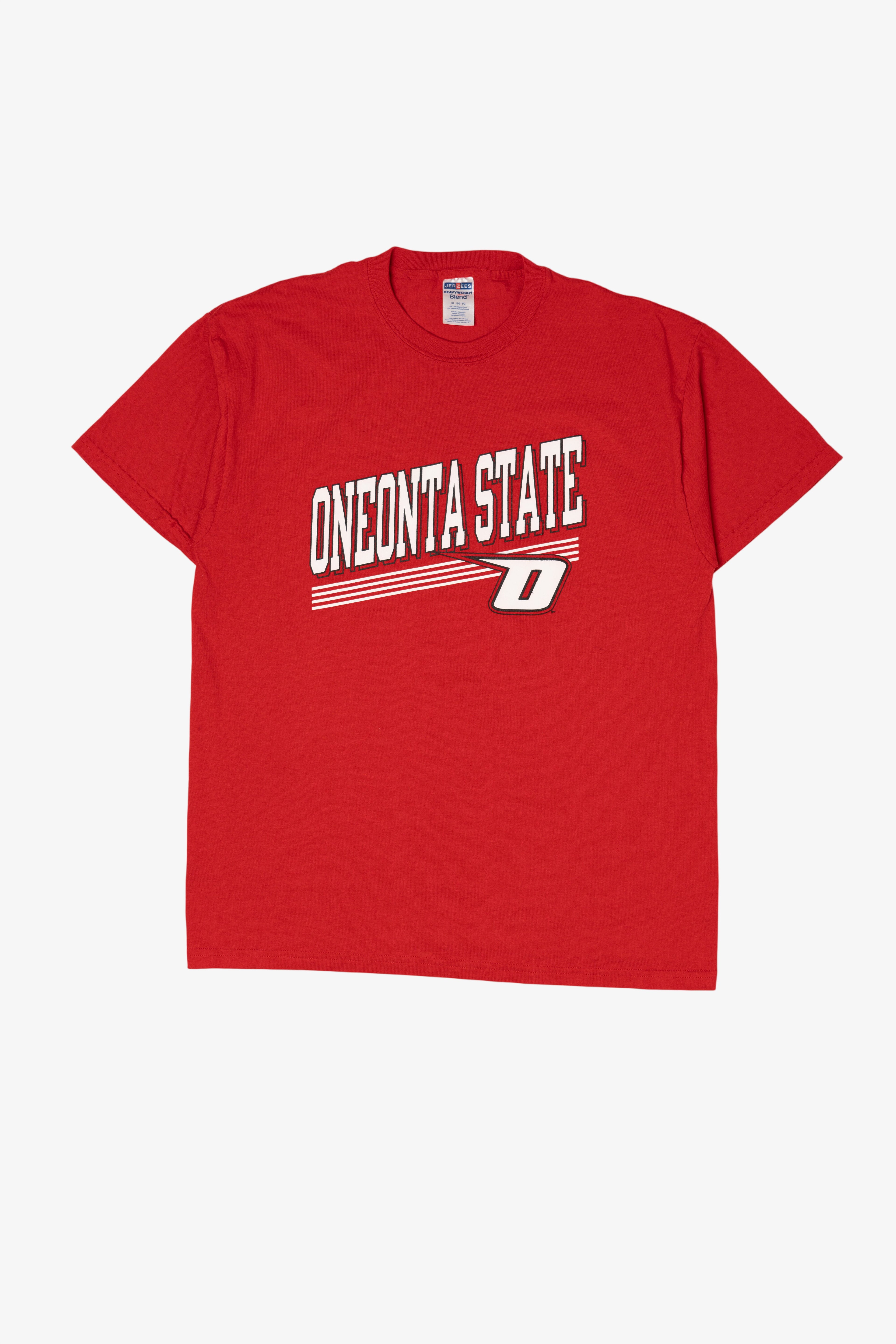Red Jerzees Oneonta State T-Shirt (2010s)