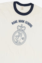 Vintage "Rare Book School" Paper Thin Ringer T-Shirt (1980s)