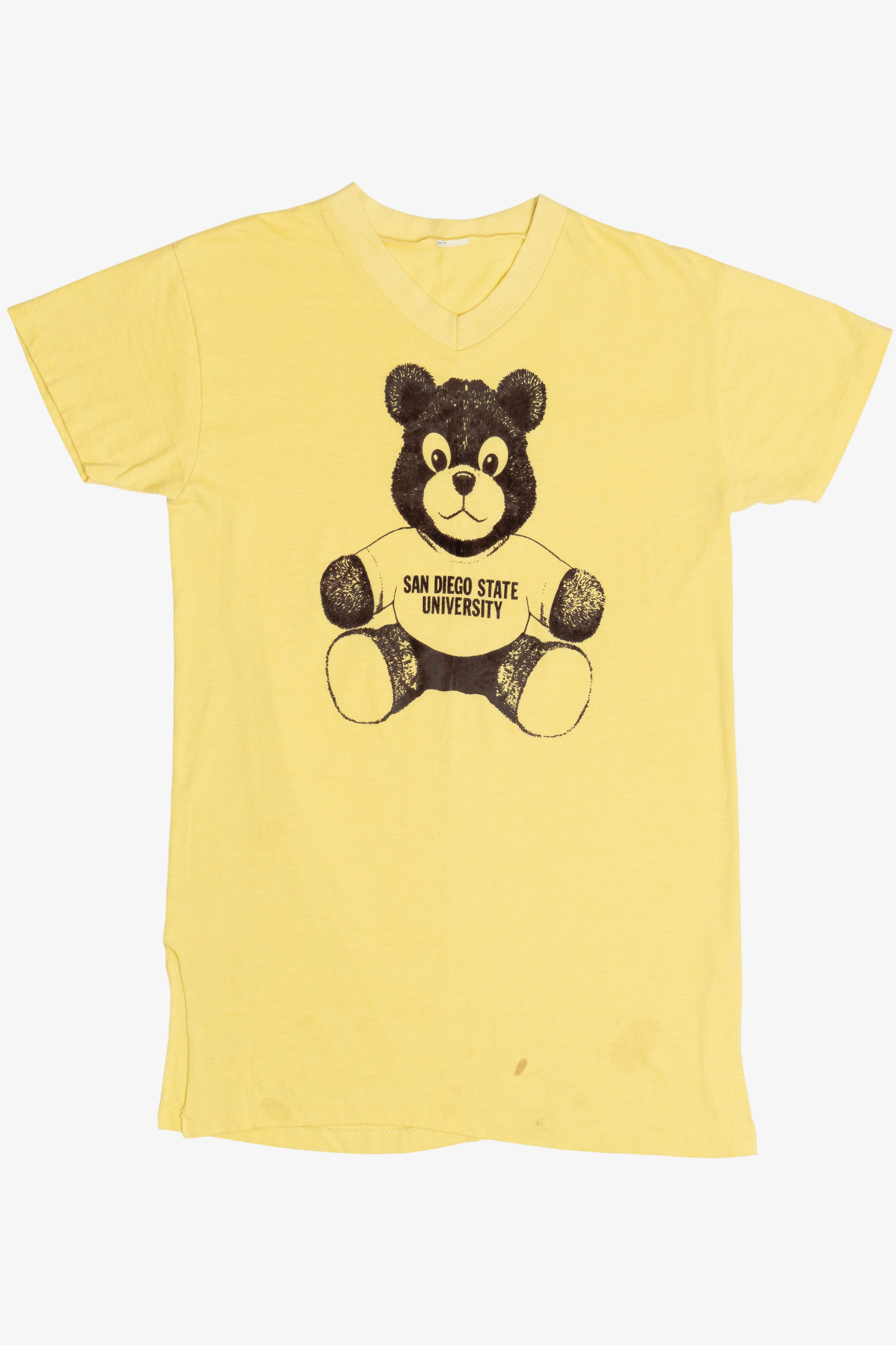 Vintage "San Diego State University" Teddy Bear Sleep Shirt (1990s)