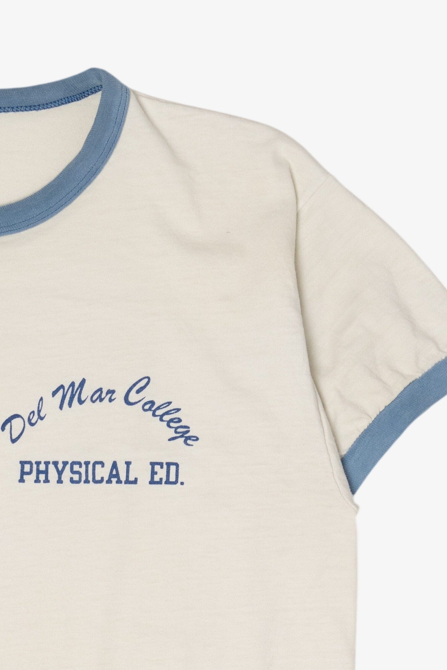 Vintage Del Mar College Physical Education Champion Ringer T-Shirt (1990s)