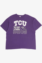Vintage "TCU Horned Frogs" "XII Big 12 Conference" Texas Christian University College T-Shirt (1990s)