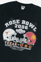 Vintage Rose Bowl 2006 Texas Vs USC Souvenir T-Shirt (2000s)
