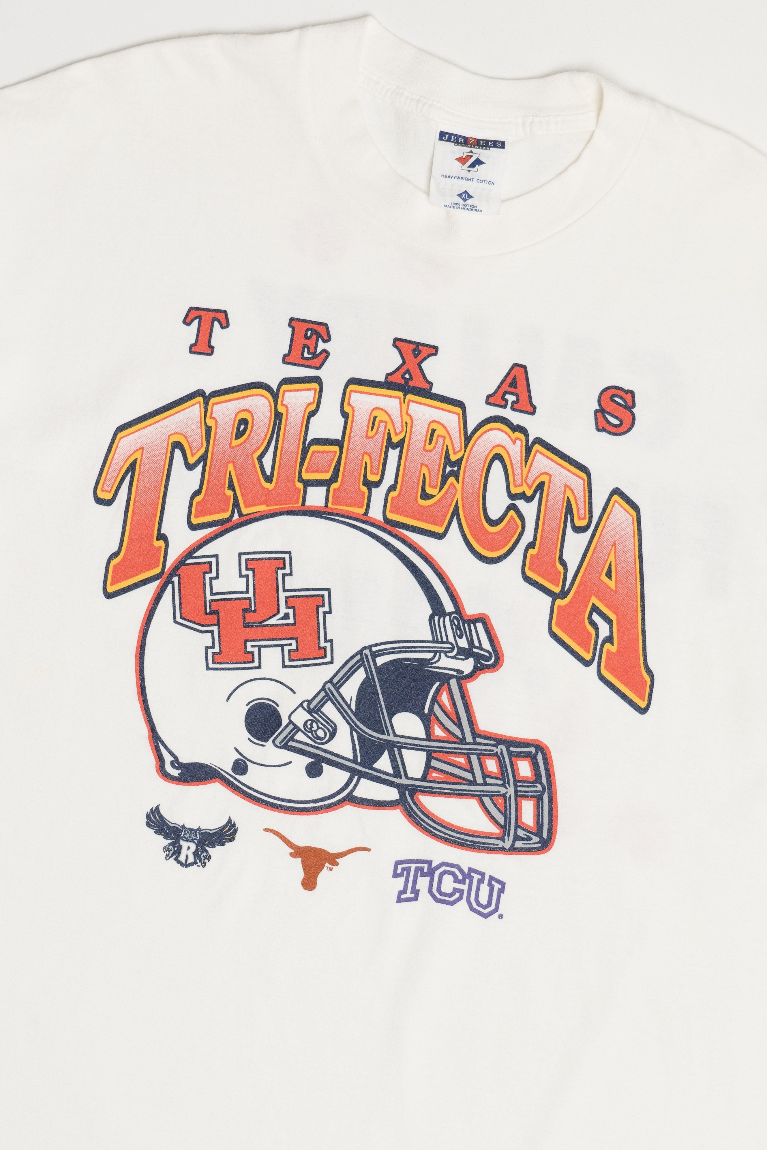 Vintage "Texas Trifecta" Texas University Football Teams College T-Shirt (2000s)