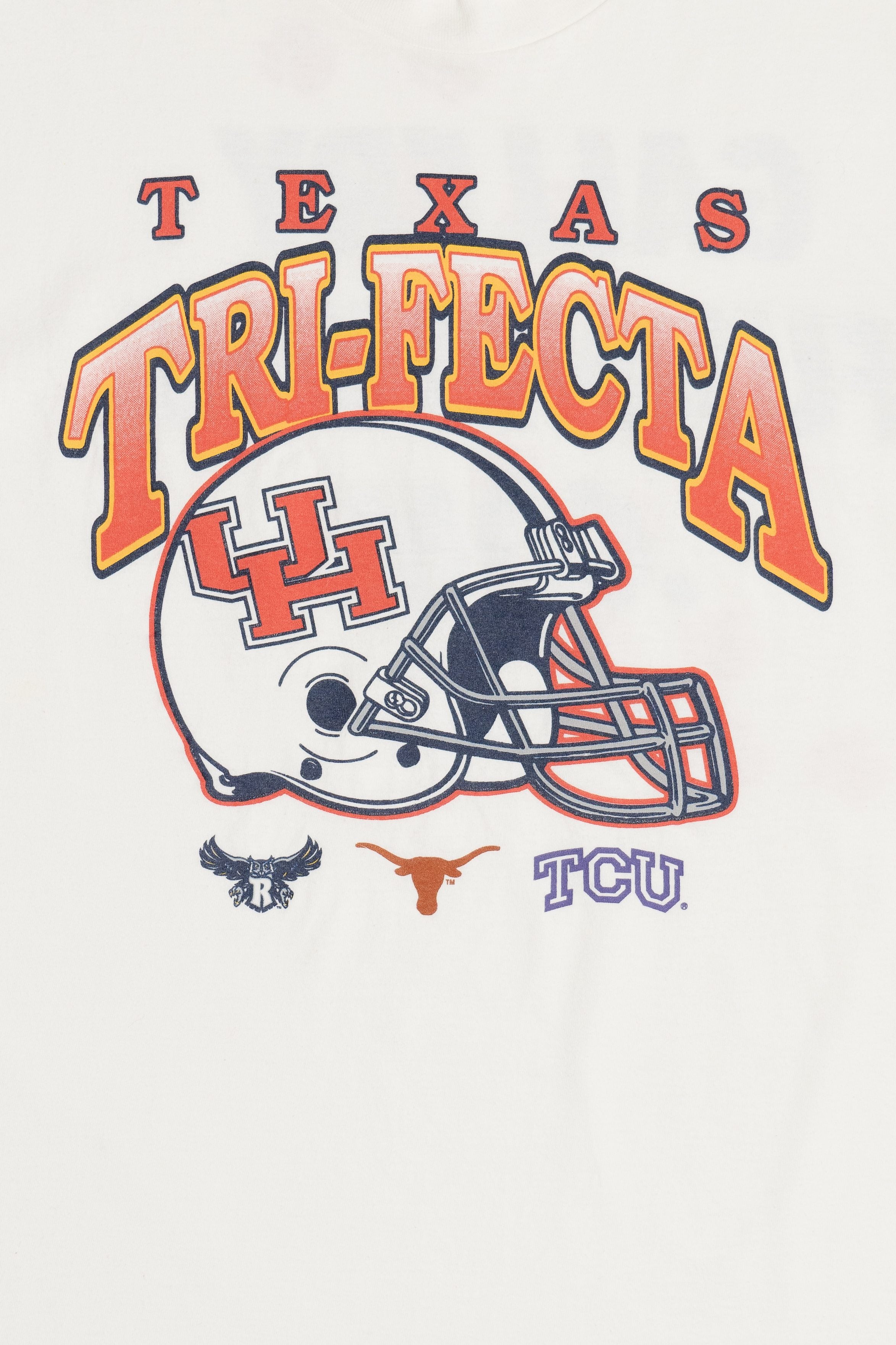 Vintage "Texas Trifecta" Texas University Football Teams College T-Shirt (2000s)