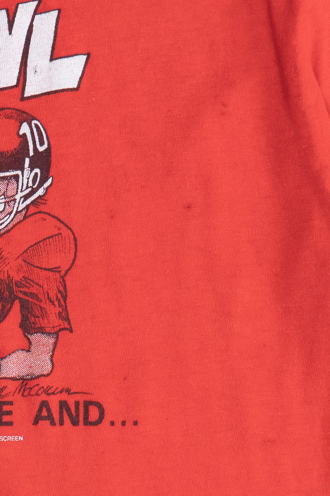 Vintage Alabama Vs. Arkansas 46th Annual Sugar Bowl Distressed T-Shirt (1980s)
