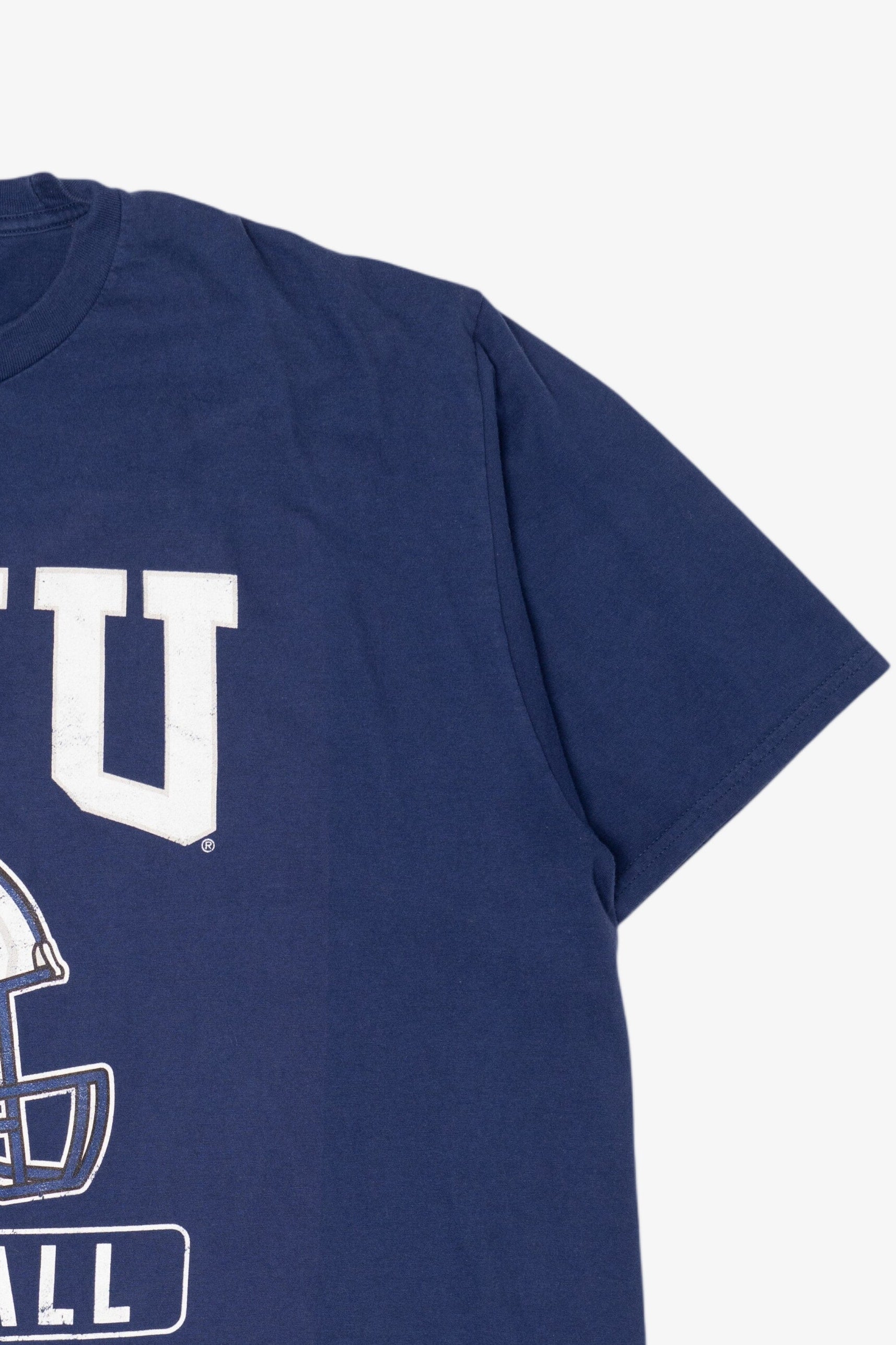 Navy Blue Brigham Young University Football T-Shirt (2010s)