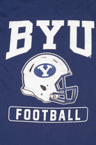 Navy Blue Brigham Young University Football T-Shirt (2010s)