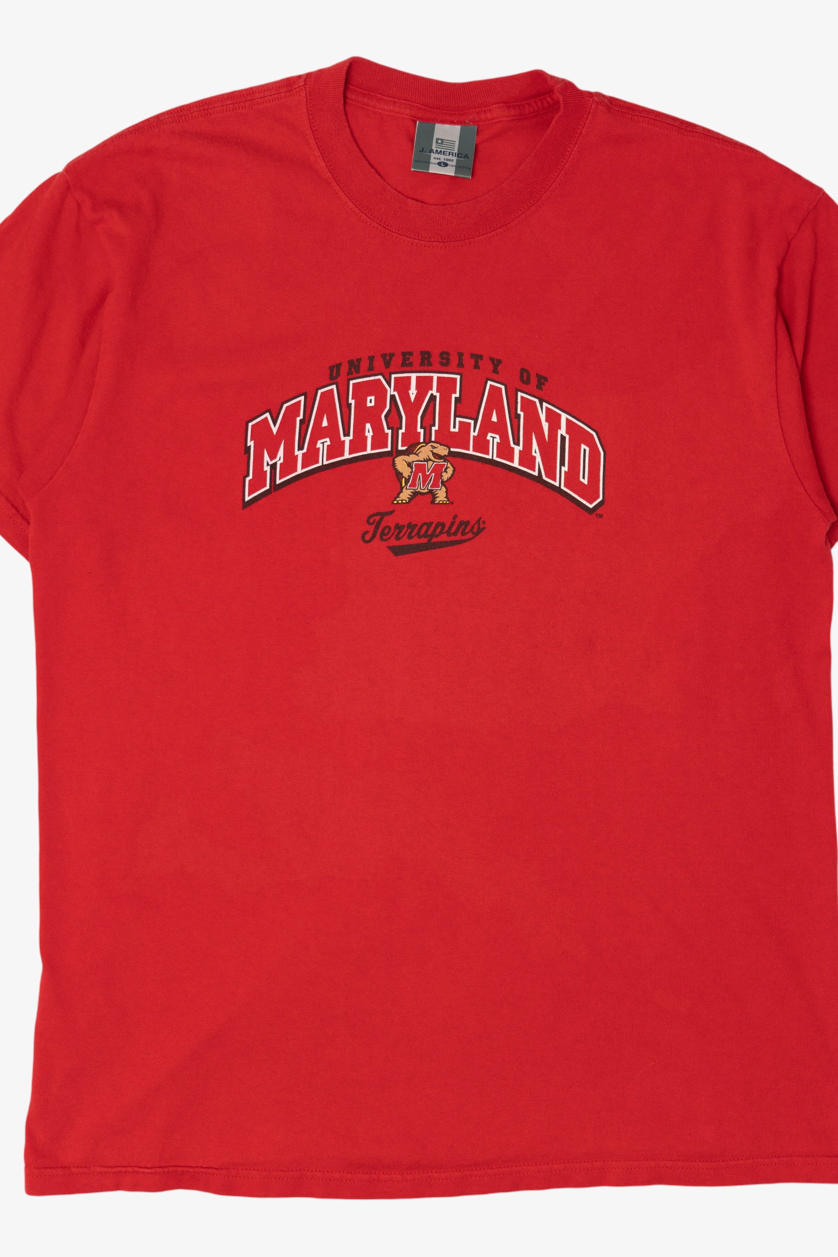 Vintage Red University Of Maryland Terrapins T-Shirt (1990s)
