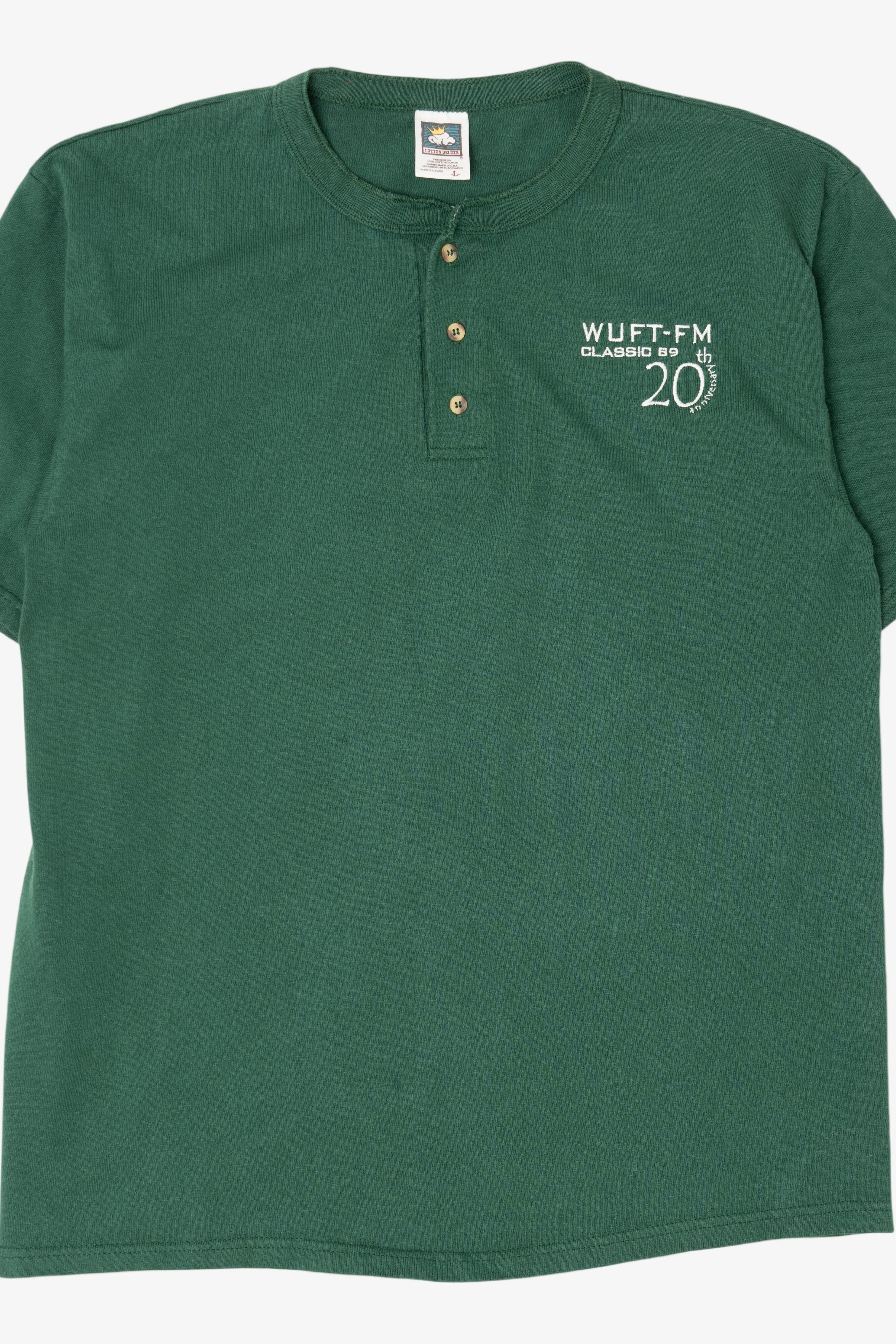 Vintage Dark Green WUFT-FM Classic 89 20th Anniversary Polo Shirt (2000s)