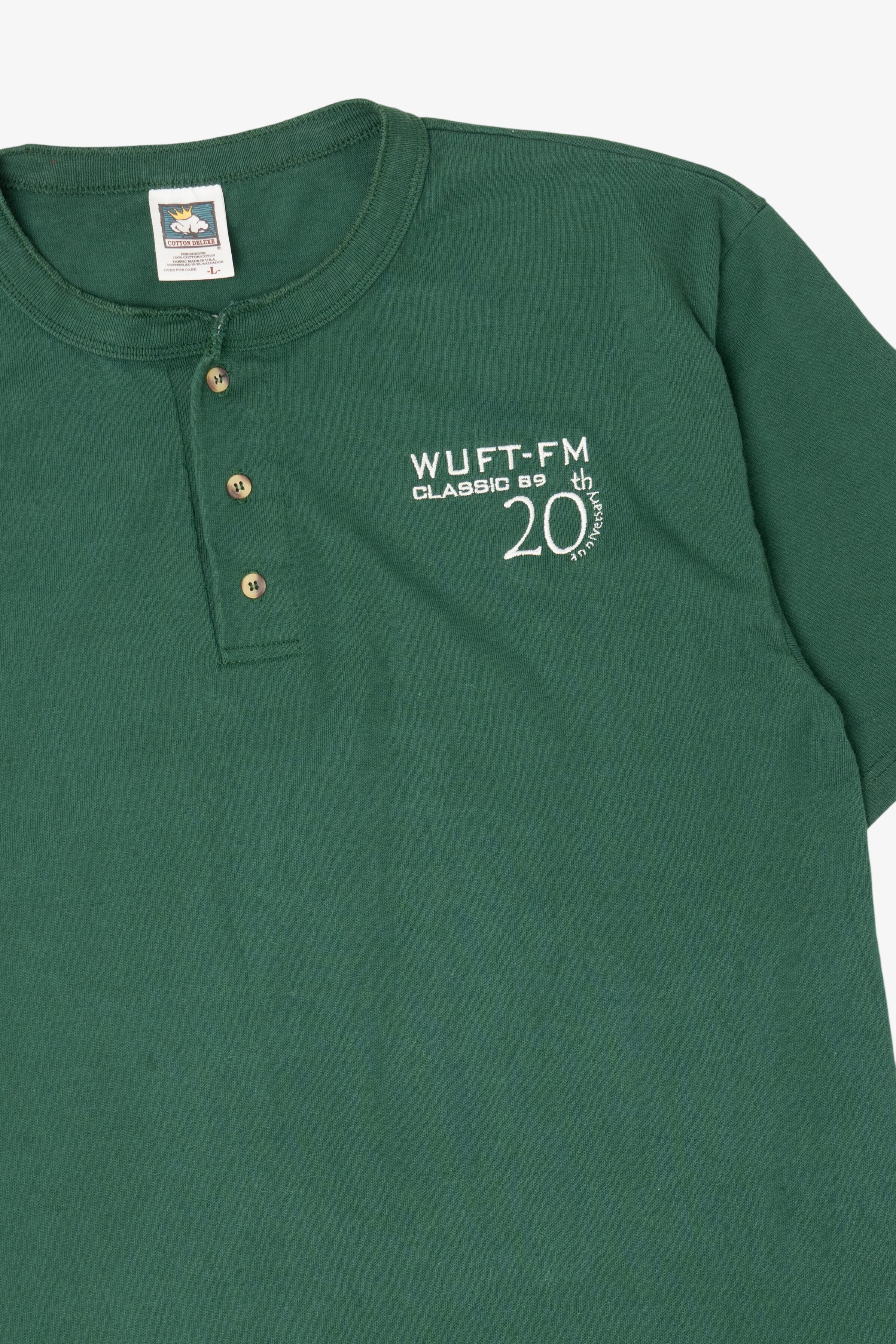 Vintage Dark Green WUFT-FM Classic 89 20th Anniversary Polo Shirt (2000s)