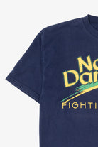 Vintage Navy Blue Notre Dame Fighting Irish T-Shirt (1990s)