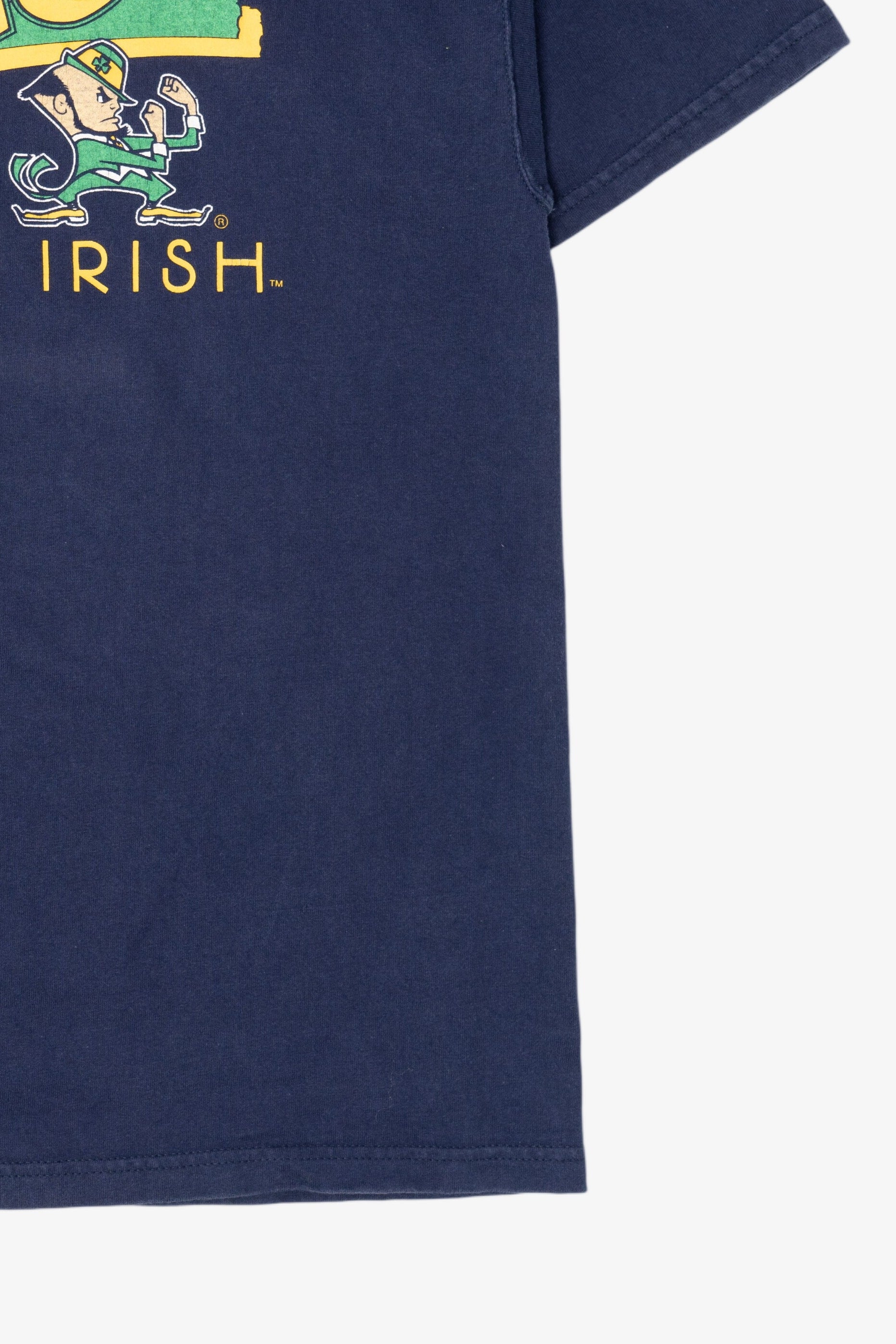 Vintage Navy Blue Notre Dame Fighting Irish T-Shirt (1990s)