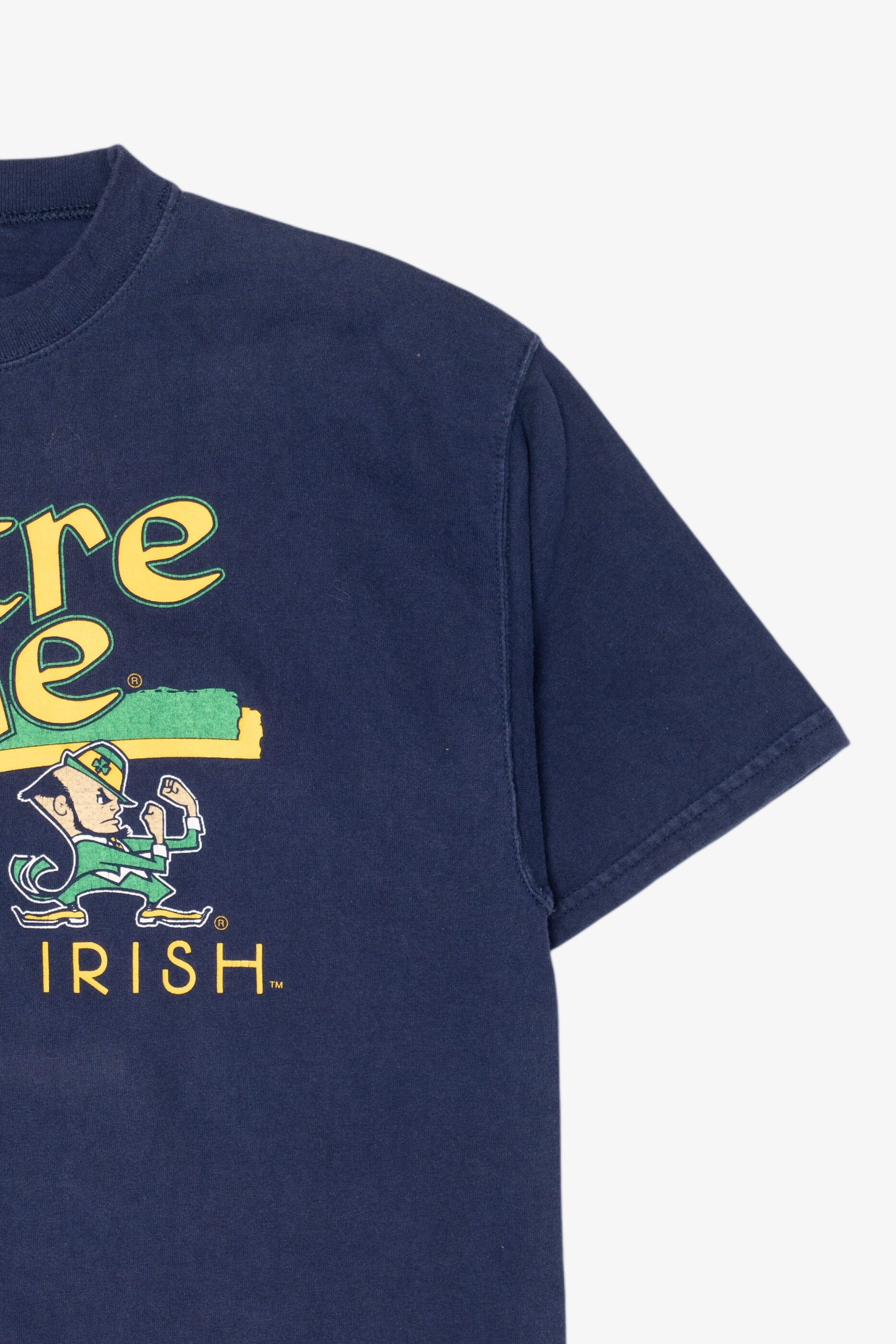 Vintage Navy Blue Notre Dame Fighting Irish T-Shirt (1990s)