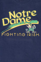 Vintage Navy Blue Notre Dame Fighting Irish T-Shirt (1990s)