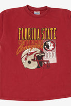 Vintage Red Florida State National Champions 1993 T-Shirt (1990s)