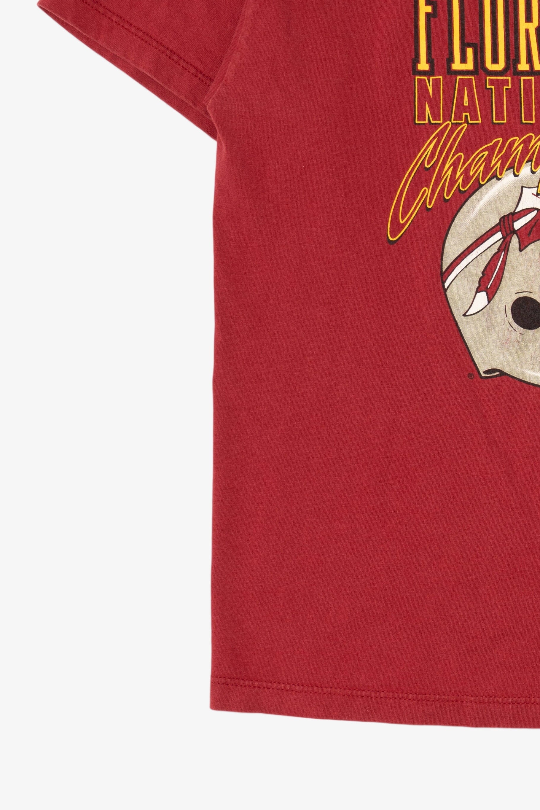 Vintage Red Florida State National Champions 1993 T-Shirt (1990s)