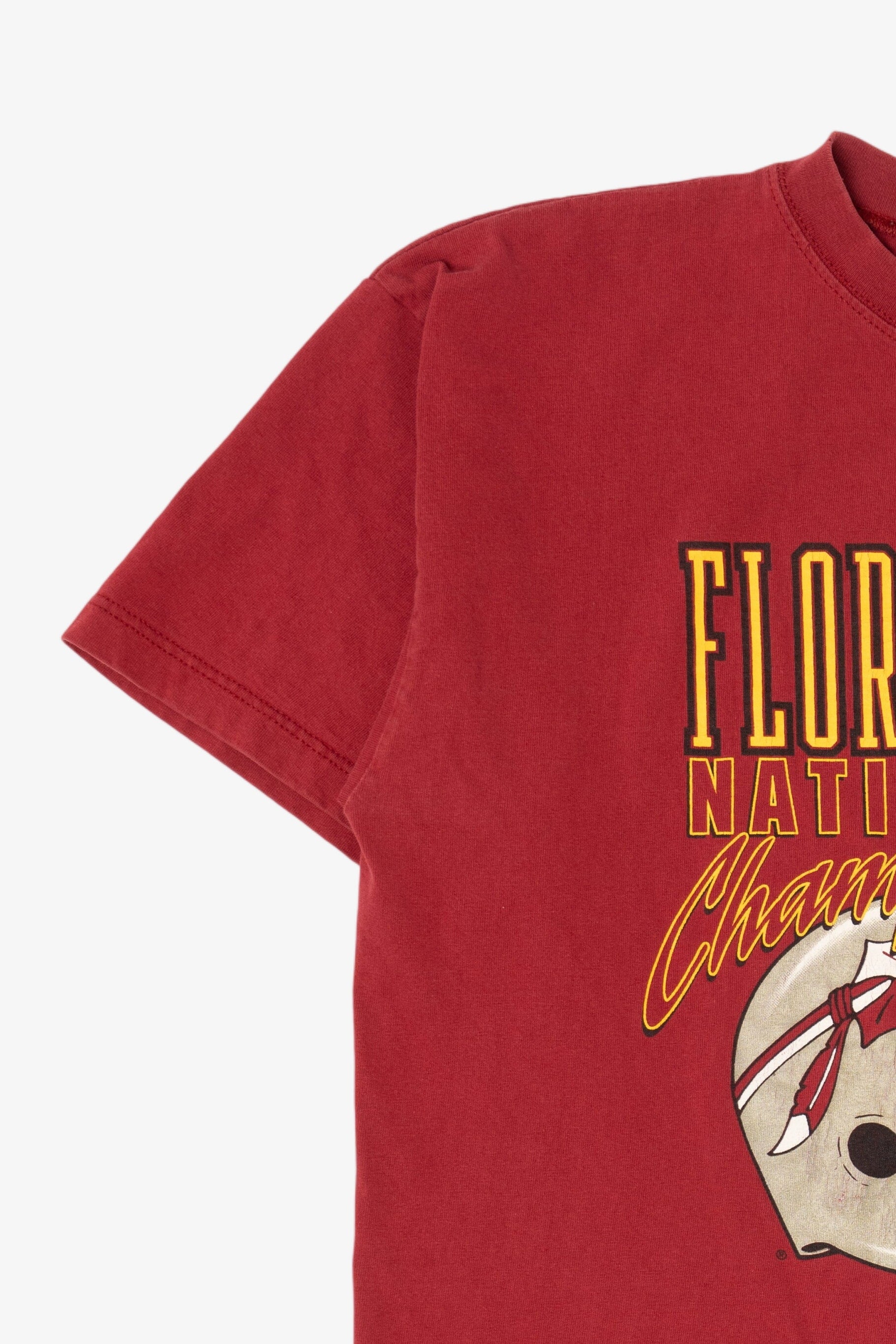 Vintage Red Florida State National Champions 1993 T-Shirt (1990s)