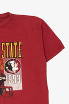 Vintage Red Florida State National Champions 1993 T-Shirt (1990s)