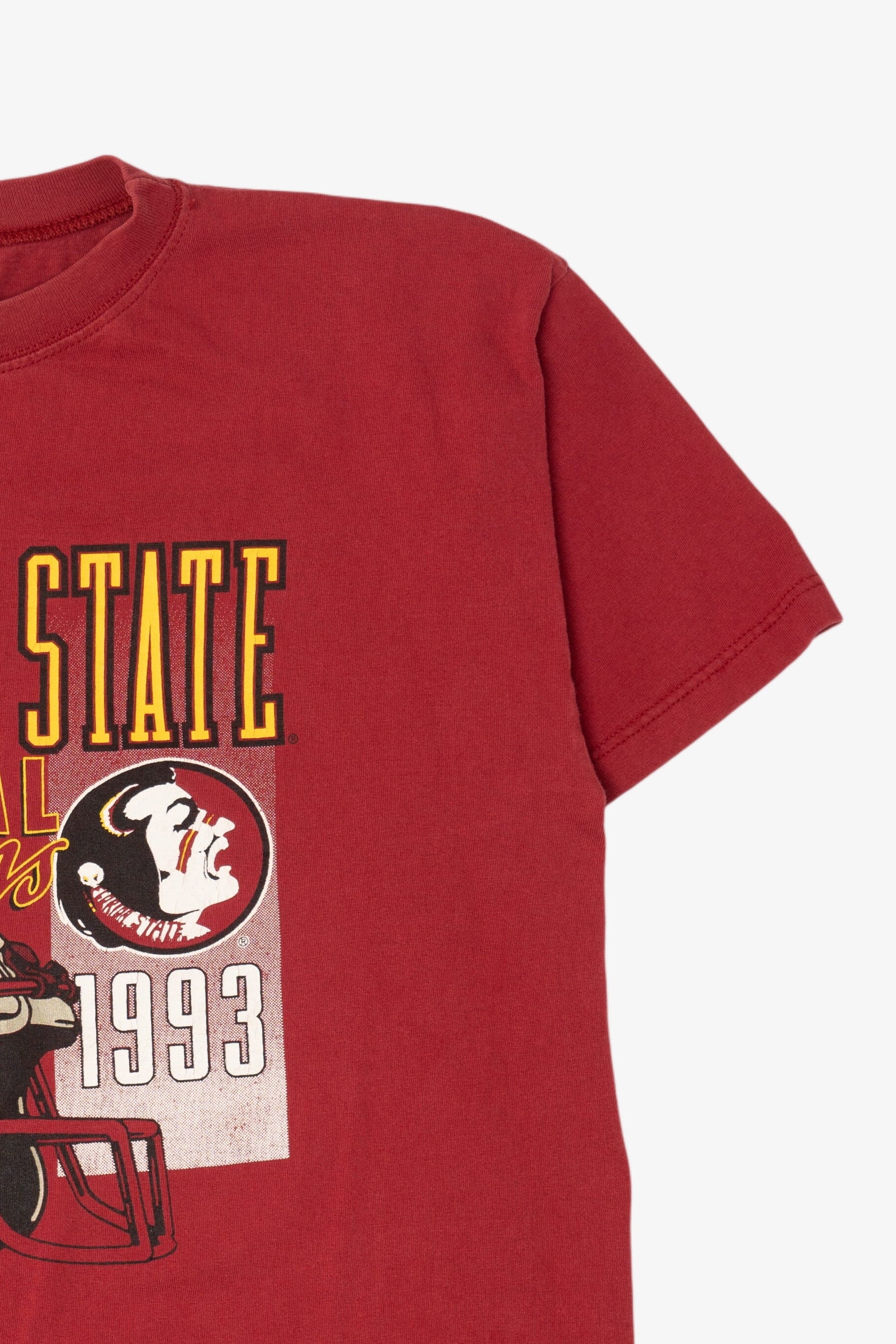 Vintage Red Florida State National Champions 1993 T-Shirt (1990s)