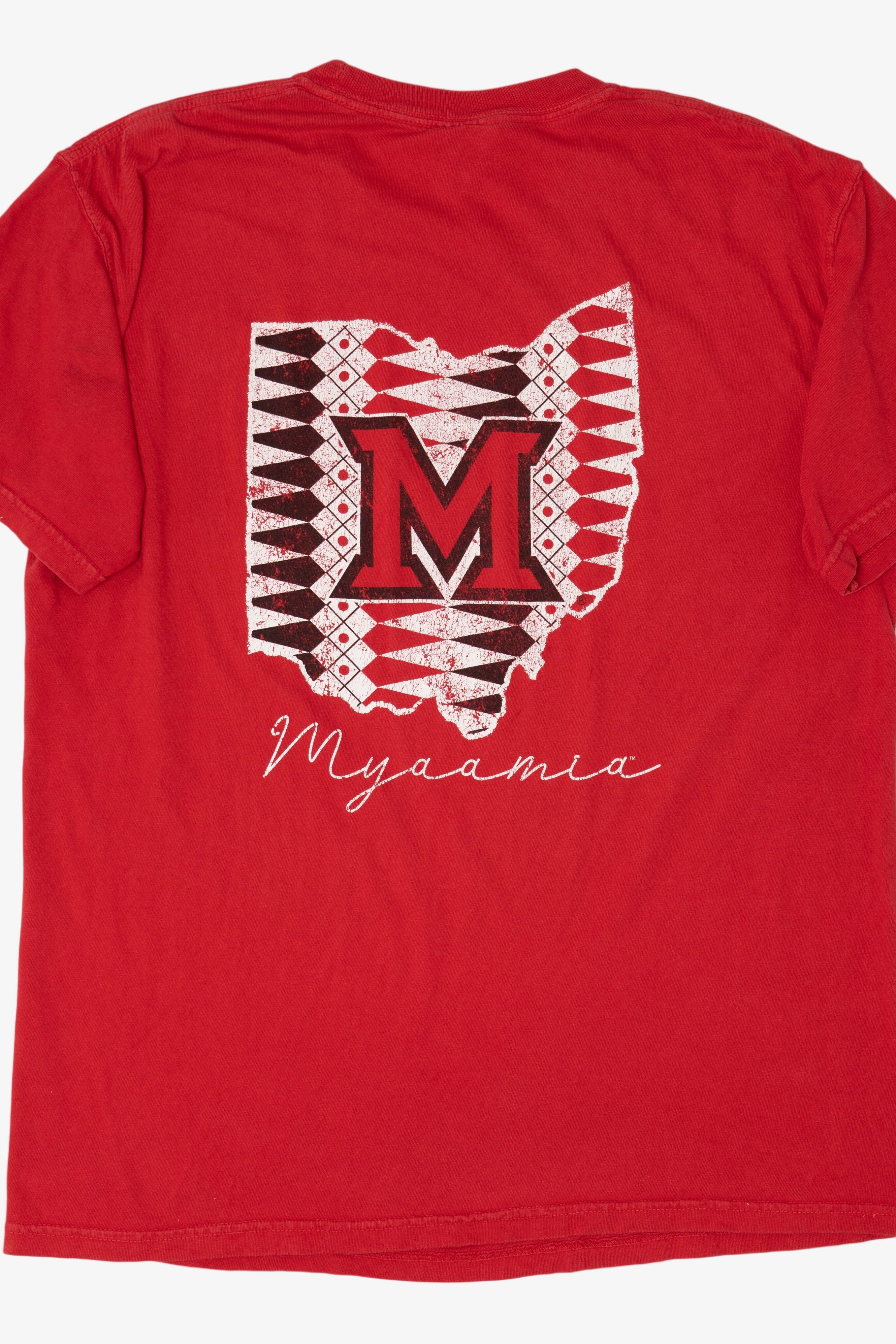 Red Miami University Myaamia T-Shirt (2010s)